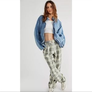 Free People Denim Quilted Dolman Jacket